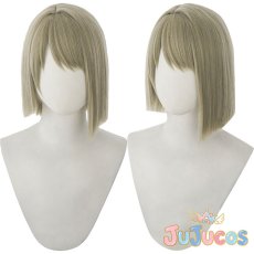 画像1: スクスタ　虹ヶ咲学園　中須かすみ　コスプレウィッグ　ラブライブ！虹ヶ咲学園スクールアイドル同好会　コスプレ鬘　JUJUcosplay (1)