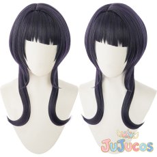 画像1: スクスタ　虹ヶ咲学園　朝香果林　コスプレウィッグ　ラブライブ！虹ヶ咲学園スクールアイドル同好会　コスプレ鬘　JUJUcosplay (1)