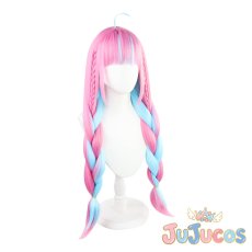 画像2: VTuber　湊あくあ　コスプレウィッグ　バーチャルYouTuber　コスプレ鬘　JUJUcosplay (2)