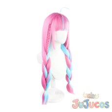 画像3: VTuber　湊あくあ　コスプレウィッグ　バーチャルYouTuber　コスプレ鬘　JUJUcosplay (3)