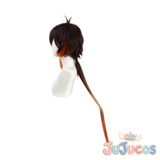 画像4: げんしん　鍾離　ショウリ　コスプレウィッグ　原神　コスプレ鬘　JUJUcosplay (4)