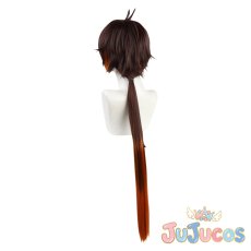 画像5: げんしん　鍾離　ショウリ　コスプレウィッグ　原神　コスプレ鬘　JUJUcosplay (5)