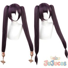 画像1: げんしん　モナ　コスプレウィッグ　原神　コスプレ鬘　JUJUcosplay (1)