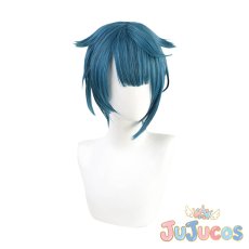 画像2: げんしん　行秋　コスプレウィッグ　原神　コスプレ鬘　JUJUcosplay (2)
