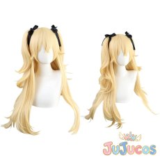 画像1: げんしん　フィッシュル　コスプレウィッグ　原神　コスプレ鬘　JUJUcosplay (1)