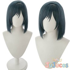 画像1: 三船栞子　コスプレウィッグ　ラブライブスクールアイドルフェスティバル　コスプレ鬘　JUJUcosplay (1)