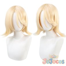 画像1: Ready Steady　鏡音リン　コスプレウィッグ　プロジェクトセカイ カラフルステージ！ feat. 初音ミク　コスプレ鬘　JUJUcosplay (1)