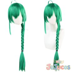 画像1: VTuber　緑仙　コスプレウィッグ　バーチャルYouTuber　コスプレ鬘　JUJUcosplay (1)