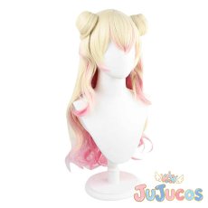 画像4: Vtuber　5期生　桃鈴ねね　コスプレウィッグ　バーチャルYouTuber　コスプレ鬘　JUJUcosplay (4)