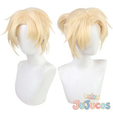 画像1: Ready Steady　鏡音レン　コスプレウィッグ　プロジェクトセカイ カラフルステージ！ feat. 初音ミク　コスプレ鬘　JUJUcosplay (1)