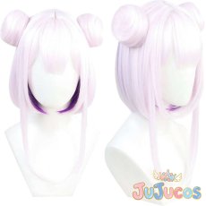 画像1: VTuber　潤羽るしあ　新衣装　コスプレウィッグ　バーチャルYouTuber　コスプレ鬘　JUJUcosplay (1)