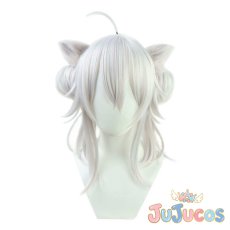 画像2: Vtuber　5期生　獅白ぼたん　コスプレウィッグ　バーチャルYouTuber　コスプレ鬘　JUJUcosplay (2)