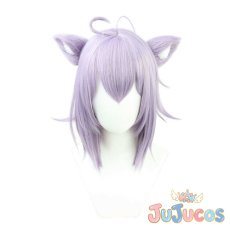 画像2: VTuber　猫又おかゆ　コスプレウィッグ　バーチャルYouTuber　コスプレ鬘　JUJUcosplay (2)
