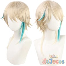画像1: VTuber　アザ　Aza　コスプレウィッグ　バーチャルYouTuber　コスプレ鬘　JUJUcosplay (1)