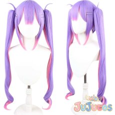 画像1: VTuber　常闇トワ　初期　コスプレウィッグ　バーチャルYouTuber　コスプレ鬘　JUJUcosplay (1)