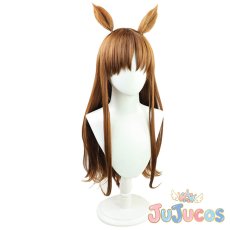 画像4: グラスワンダー　コスプレウィッグ　ウマ娘プリティーダービー　コスプレ鬘　JUJUcosplay (4)