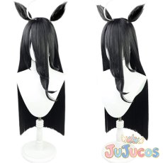 画像1: マンハッタンカフェ　コスプレウィッグ　ウマ娘プリティーダービー　コスプレ鬘　JUJUcosplay (1)