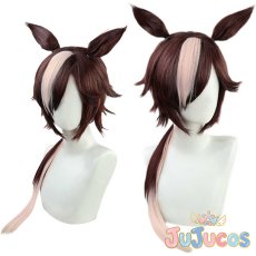 画像1: ウオッカ　コスプレウィッグ　ウマ娘プリティーダービー　コスプレ鬘　JUJUcosplay (1)