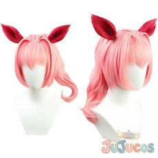 画像1: ハルウララ　コスプレウィッグ　ウマ娘プリティーダービー　コスプレ鬘　JUJUcosplay (1)