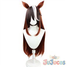 画像2: シンボリルドルフ　コスプレウィッグ　ウマ娘プリティーダービー　コスプレ鬘　JUJUcosplay (2)