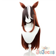 画像4: シンボリルドルフ　コスプレウィッグ　ウマ娘プリティーダービー　コスプレ鬘　JUJUcosplay (4)