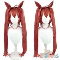 画像1: ダイワスカーレット　コスプレウィッグ　ウマ娘プリティーダービー　コスプレ鬘　JUJUcosplay (1)