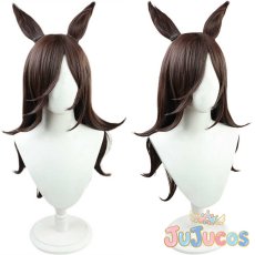 画像1: ライスシャワー　コスプレウィッグ　ウマ娘プリティーダービー　コスプレ鬘　JUJUcosplay (1)