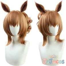 画像1: タイキシャトル　コスプレウィッグ　ウマ娘プリティーダービー　コスプレ鬘　JUJUcosplay (1)