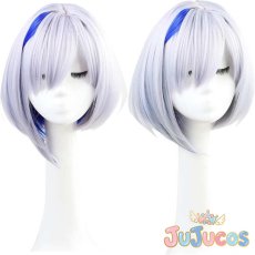 画像1: VTuber　天音かなた　コスプレウィッグ　バーチャルYouTuber　コスプレ鬘　JUJUcosplay (1)