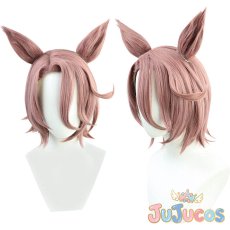 画像1: ナリタタイシン　コスプレウィッグ　ウマ娘プリティーダービー　コスプレ鬘　JUJUcosplay (1)