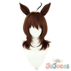 画像2: アグネスタキオン　コスプレウィッグ　ウマ娘プリティーダービー　コスプレ鬘　JUJUcosplay (2)