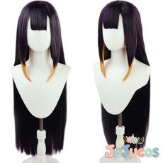 画像1: VTuber　Ninomae Ina'nis(一伊那尓栖)　コスプレウィッグ　バーチャルYouTuber　コスプレ鬘　JUJUcosplay (1)