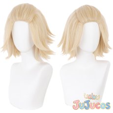 画像1: 佐野万次郎(マイキー)　コスプレウィッグ　東京卍リベンジャーズ　コスプレ鬘　JUJUcosplay (1)