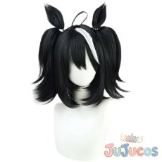 画像2: キタサンブラック　コスプレウィッグ　ウマ娘プリティーダービー　コスプレ鬘　JUJUcosplay (2)