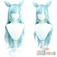 画像1: メジロアルダン　コスプレウィッグ　ウマ娘プリティーダービー　コスプレ鬘　JUJUcosplay (1)