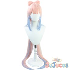 画像2: 珊瑚宮心海　コスプレウィッグ　原神(げんしん)　コスプレ鬘　JUJUcosplay (2)