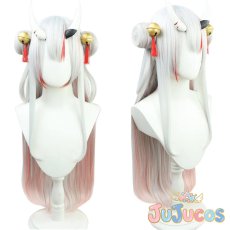 画像1: Vtuber　2期生　百鬼あやめ　初期衣装　コスプレウィッグ　バーチャルYouTuber　コスプレ鬘　JUJUcosplay (1)