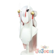 画像4: Vtuber　2期生　百鬼あやめ　初期衣装　コスプレウィッグ　バーチャルYouTuber　コスプレ鬘　JUJUcosplay (4)