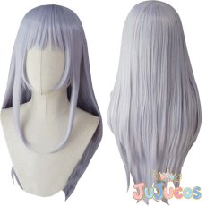 画像1: THE IDOLM@STER MILLION LIVE! THEATER DAYS　白石紬　コスプレウィッグ　アイドルマスター ミリオンライブ！ シアターデイズ　コスプレ鬘　JUJUcosplay (1)