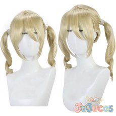 画像1: 巴 マミ　コスプレウィッグ　魔法少女まどか☆マギカ　コスプレ鬘　JUJUcosplay (1)