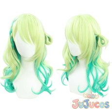 画像1: Vtuber　セレス・ファウナ(CeresFauna)　コスプレウィッグ　バーチャルYouTuber　コスプレ鬘　JUJUcosplay (1)