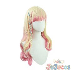 画像8: Vtuber　桃鈴ねね　新衣装　コスプレウィッグ　バーチャルYouTuber　コスプレ鬘　JUJUcosplay (8)