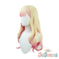 画像9: Vtuber　桃鈴ねね　新衣装　コスプレウィッグ　バーチャルYouTuber　コスプレ鬘　JUJUcosplay (9)