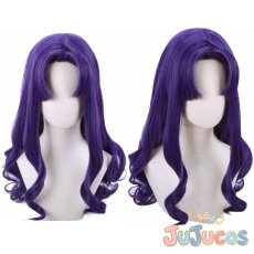 画像1: 葛城ミサト　コスプレウィッグ　新世紀エヴァンゲリオン　コスプレ鬘　JUJUcosplay (1)