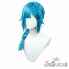 画像4: Jinx　ジンクス　幼年　コスプレウィッグ　Arcane（アーケイン）　コスプレ鬘　JUJUcosplay (4)