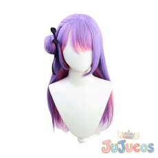 画像2: VTuber　常闇トワ　ガーリー系　コスプレウィッグ　バーチャルYouTuber　コスプレ鬘　JUJUcosplay (2)