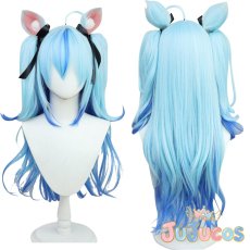 画像1: Vtuber　雪花ラミィ　新衣装　コスプレウィッグ　バーチャルYouTuber　コスプレ鬘　JUJUcosplay (1)