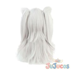 画像4: Vtuber　獅白ぼたん　初期　コスプレウィッグ　バーチャルYouTuber　コスプレ鬘　JUJUcosplay (4)