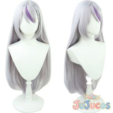 画像1: Vtuber　La+ Darknesss(ラプラス・ダークネス)　コスプレウィッグ　バーチャルYouTuber　コスプレ鬘　JUJUcosplay (1)