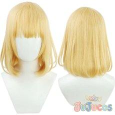 画像1: VTuber　ワトソン・アメリア　初期2D　コスプレウィッグ　バーチャルYouTuber　コスプレ鬘　JUJUcosplay (1)